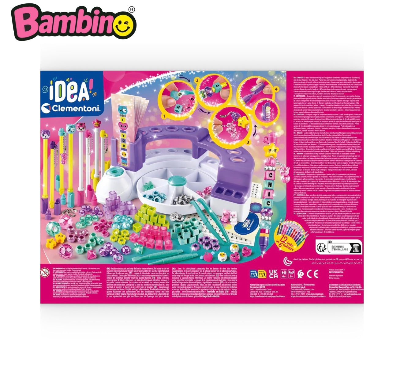 Il Laboratorio delle Penne Message | Set Creativo Bambine 6+ Anni -CLEMENTONI