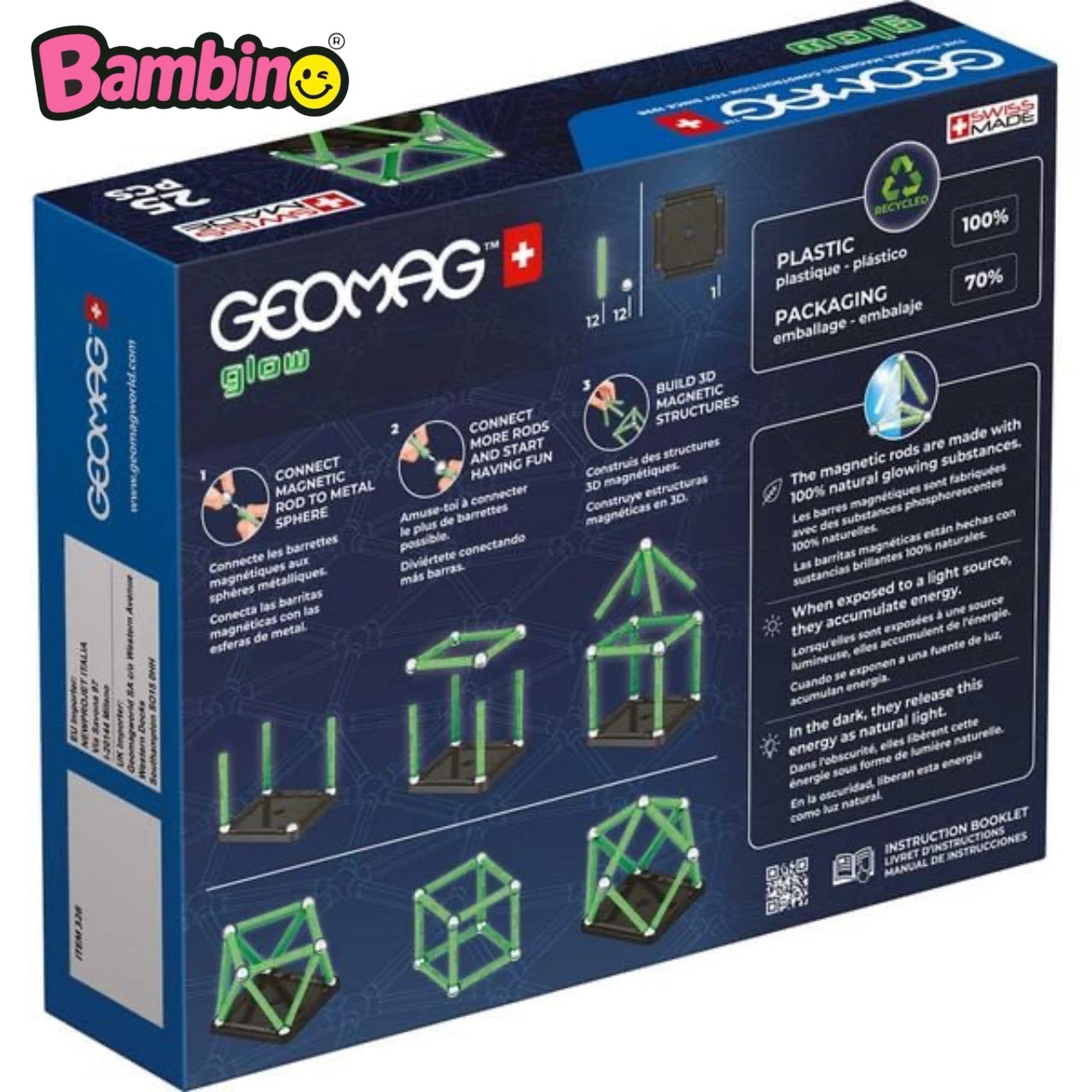 Geomag Glow Recycled 25 Pcs