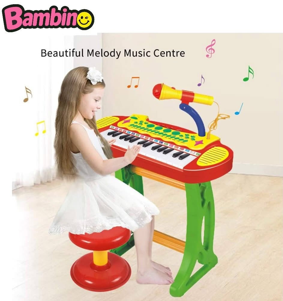 PIANOLA MUSICALE CON SGABELLO.