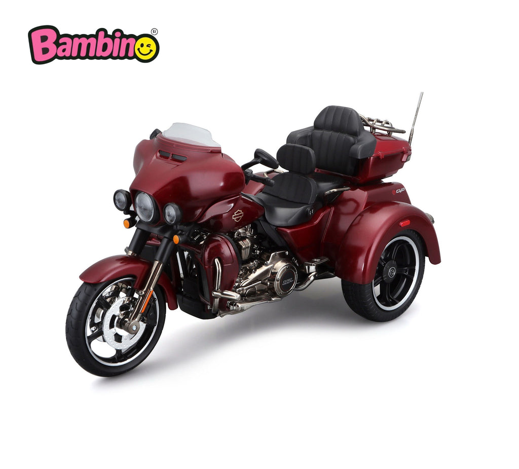 Maisto CVO Tri-Glide 2021, Rot 1:12 Automodello