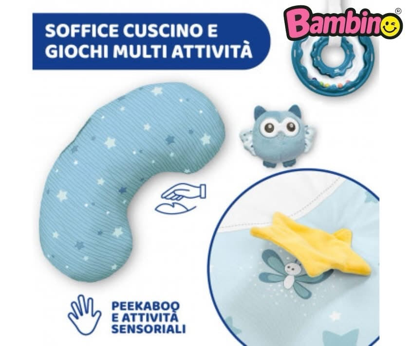 Palestrina Chicco First Dreams Enjoy Colors per Neonati 0M+, Blu.