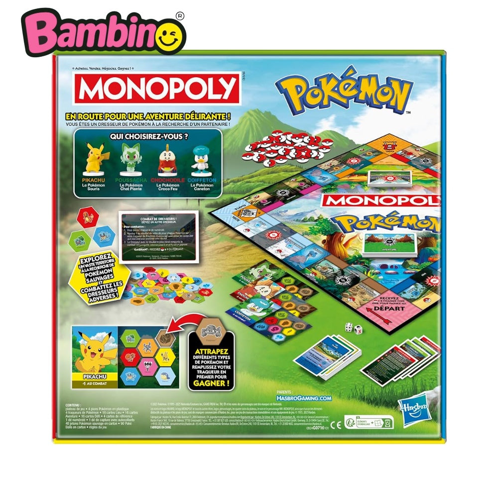 Hasbro - Monopoly Pokemon Edition Versione Italiana