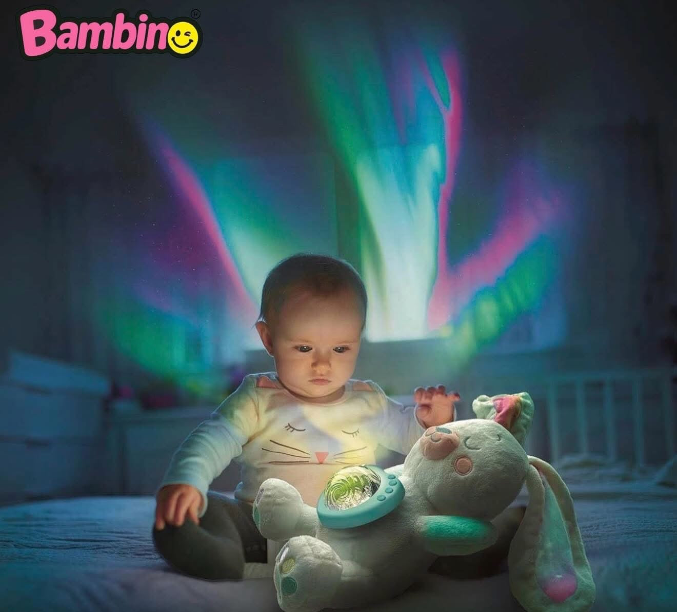 Peluche coniglietto Clementoni Baby proiettore