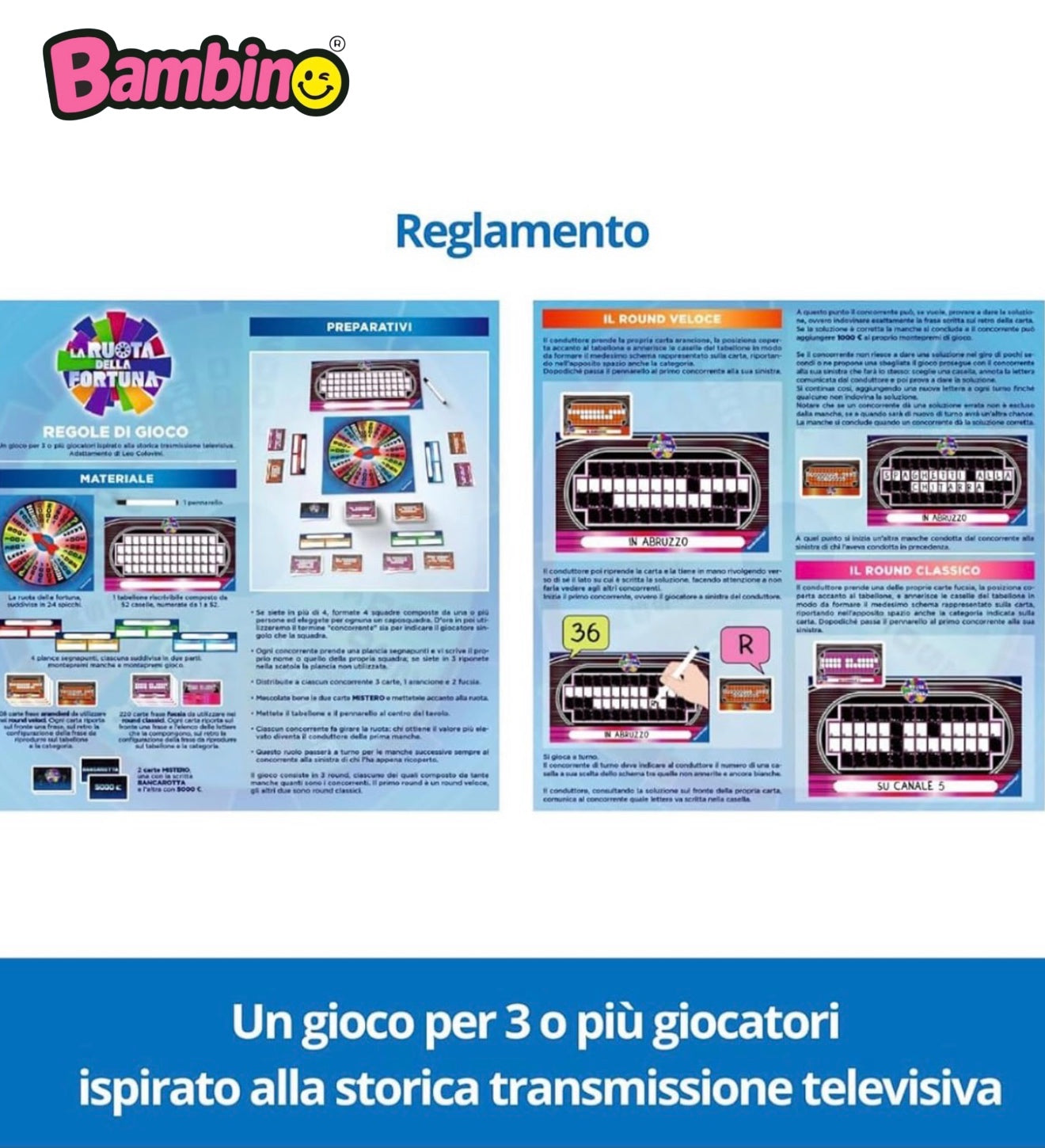 La Ruota della Fortuna - Gioco da tavolo.