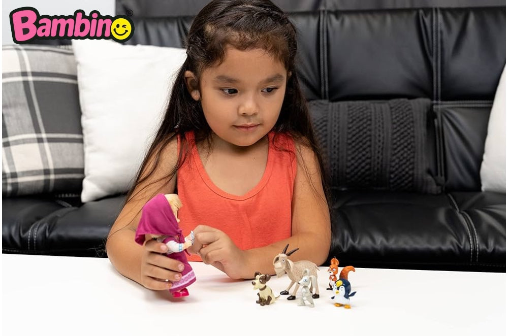 MASHA e ORSO Animal Set Originale Simba Action Figure Bambina Collezione