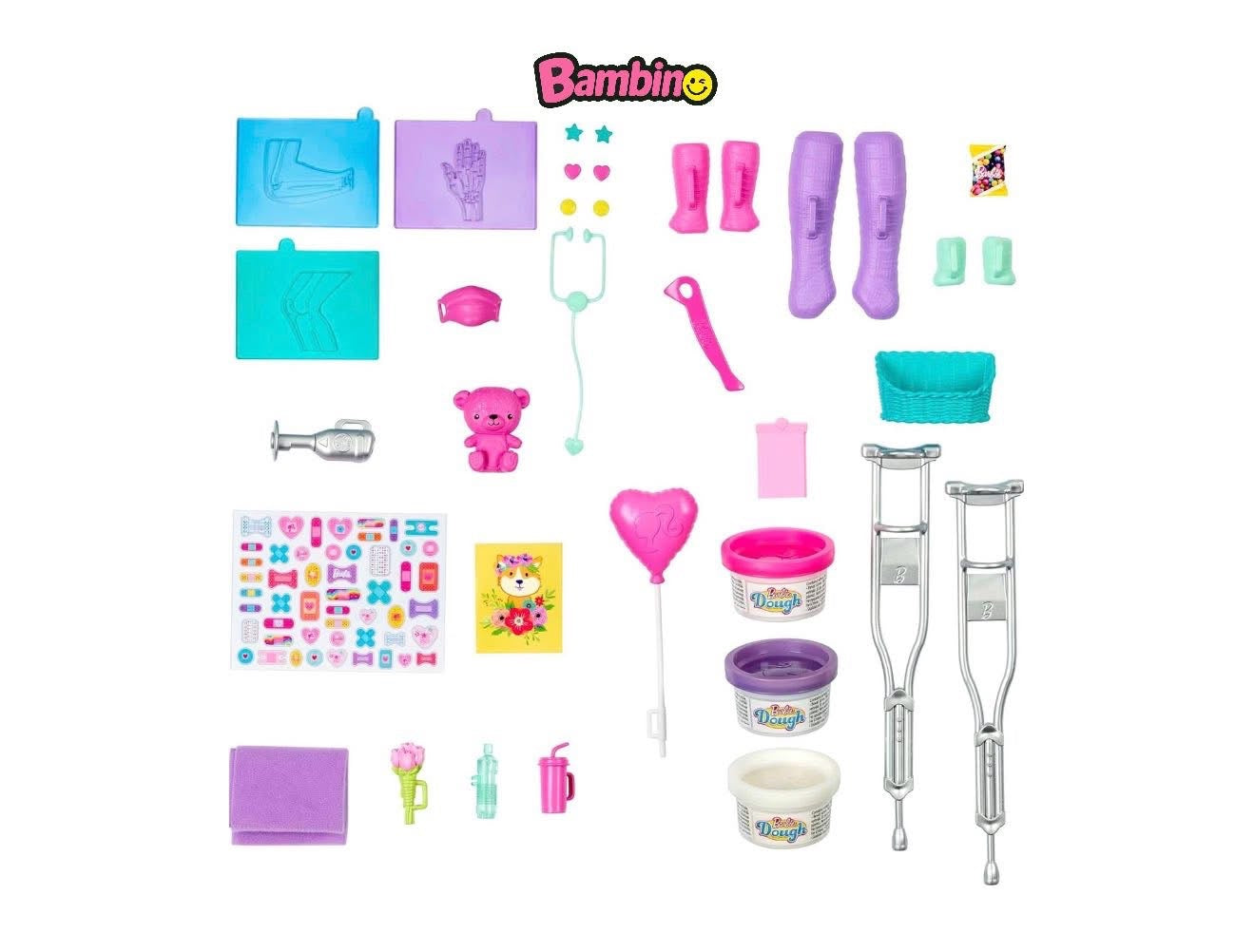 La Barbie Fast Cast Clinic Playset.