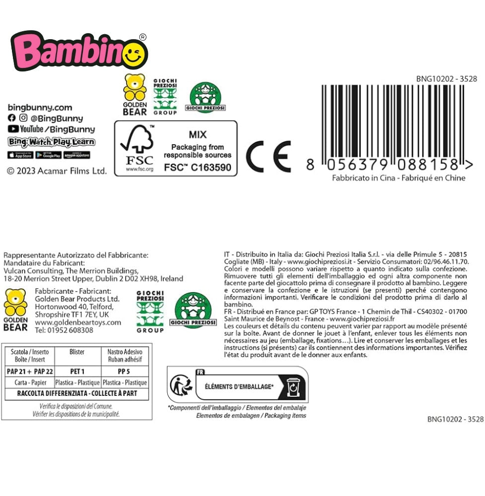 Bing Set 6 Personaggi di Giochi-Preziosi