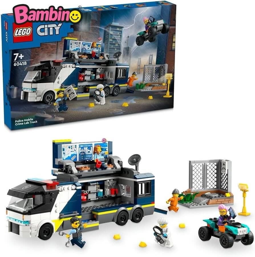 playset LEGO City Police Mobile Crime Lab Truck.