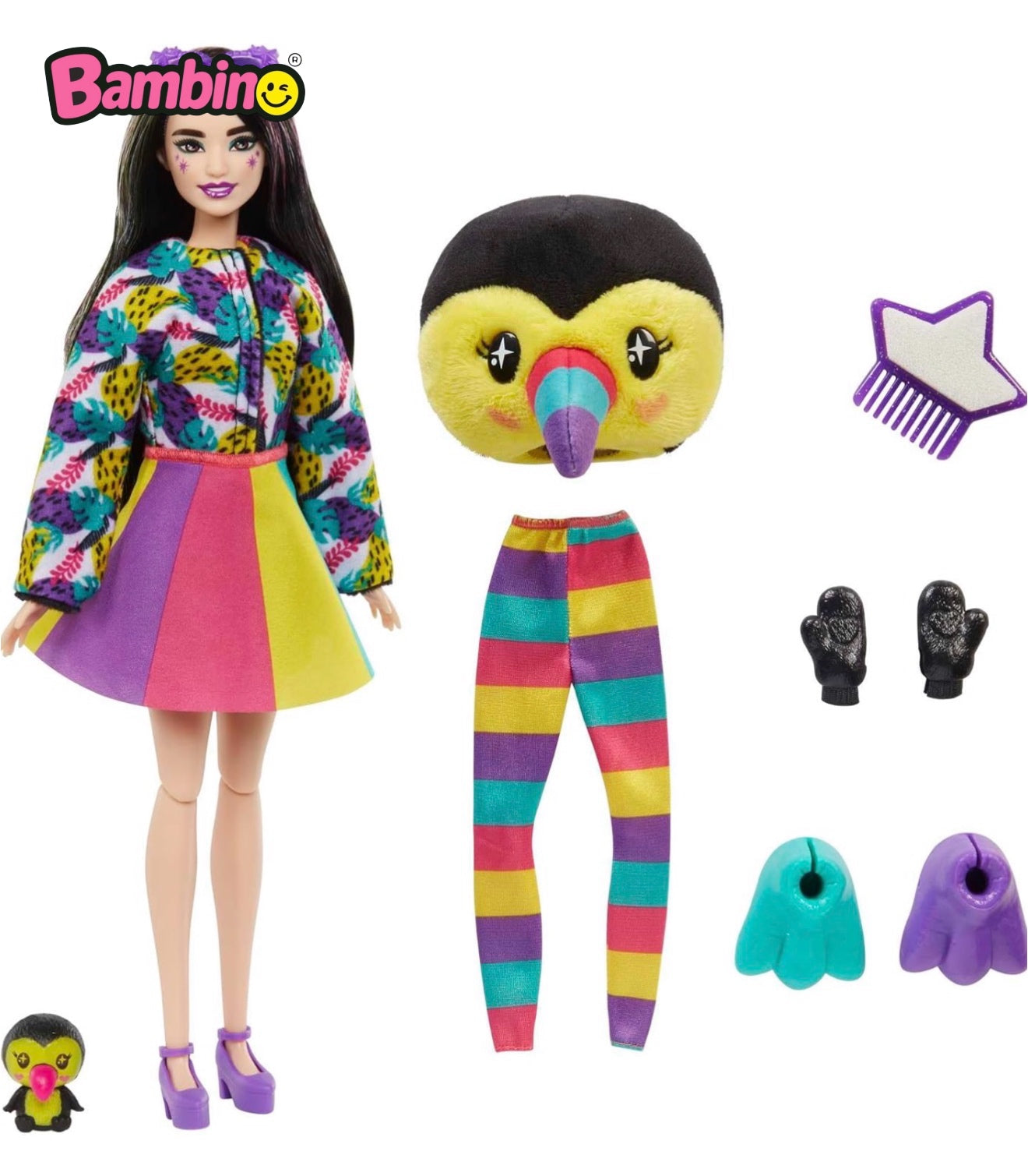 Barbie Cutie Reveal Bambola con Costume di Peluche da Orsacchiotto