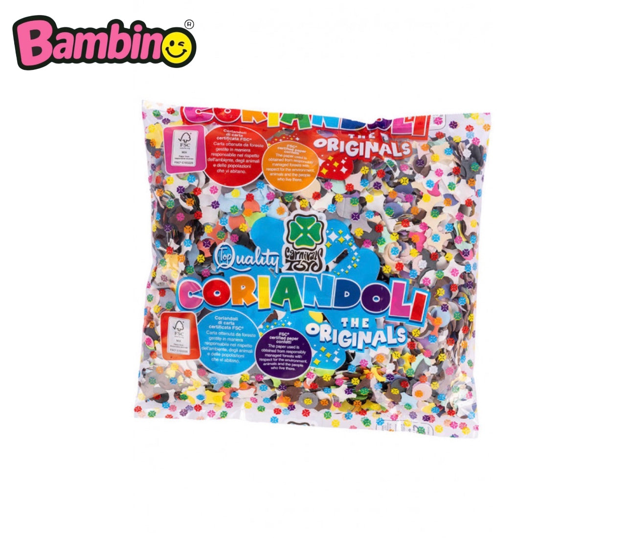 Coriandolo Multicolor Gr. 400 Ca. in Busta di Carnival Toys